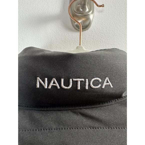 Nautica Men's Black Quilted Full Zip Puffer Jacket Water Wind Resistant XL - Picture 6 of 11